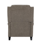 Fauteuil inclinable moderne à assise rembourrée et revêtement en cuir PU