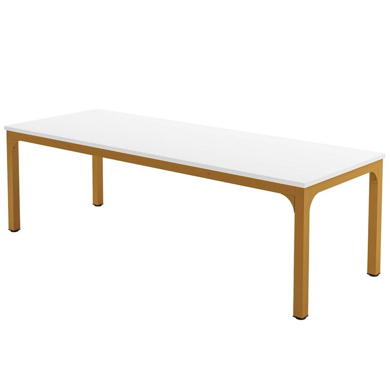 Bureau double extra long de 200 cm (78,74 pouces) pour 2 personnes, idéal pour le bureau à domicile