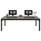 Bureau double extra long de 200 cm (78,74 pouces) pour 2 personnes, idéal pour le bureau à domicile