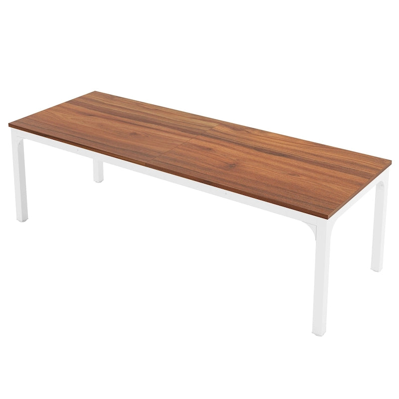 Bureau double extra long de 200 cm (78,74 pouces) pour 2 personnes, idéal pour le bureau à domicile