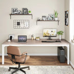 Bureau double extra long de 200 cm (78,74 pouces) pour 2 personnes, idéal pour le bureau à domicile