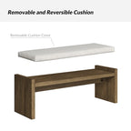 Banc Berta en bois massif capitonné, style transitionnel, par HULALA HOME