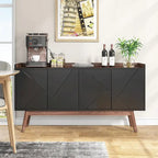 Buffet de cuisine de 140 cm avec rangement et portes - Non disponible