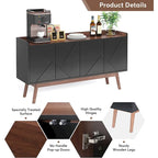 Buffet de cuisine de 140 cm avec rangement et portes - Non disponible