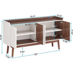 Buffet de cuisine de 140 cm avec rangement et portes - Non disponible