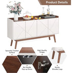 Buffet de cuisine de 140 cm avec rangement et portes - Non disponible