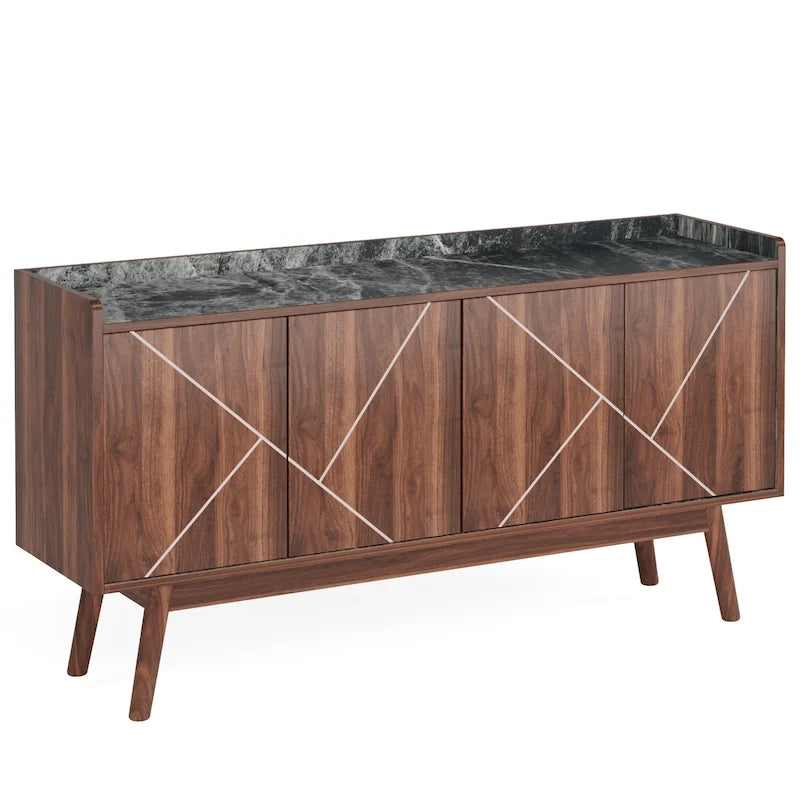 Buffet de cuisine de 140 cm avec rangement et portes - Non disponible