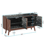 Buffet de cuisine de 140 cm avec rangement et portes - Non disponible