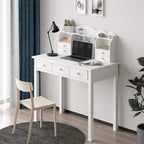 Bureau avec port USB, bureau de bureau à domicile avec 7 tiroirs