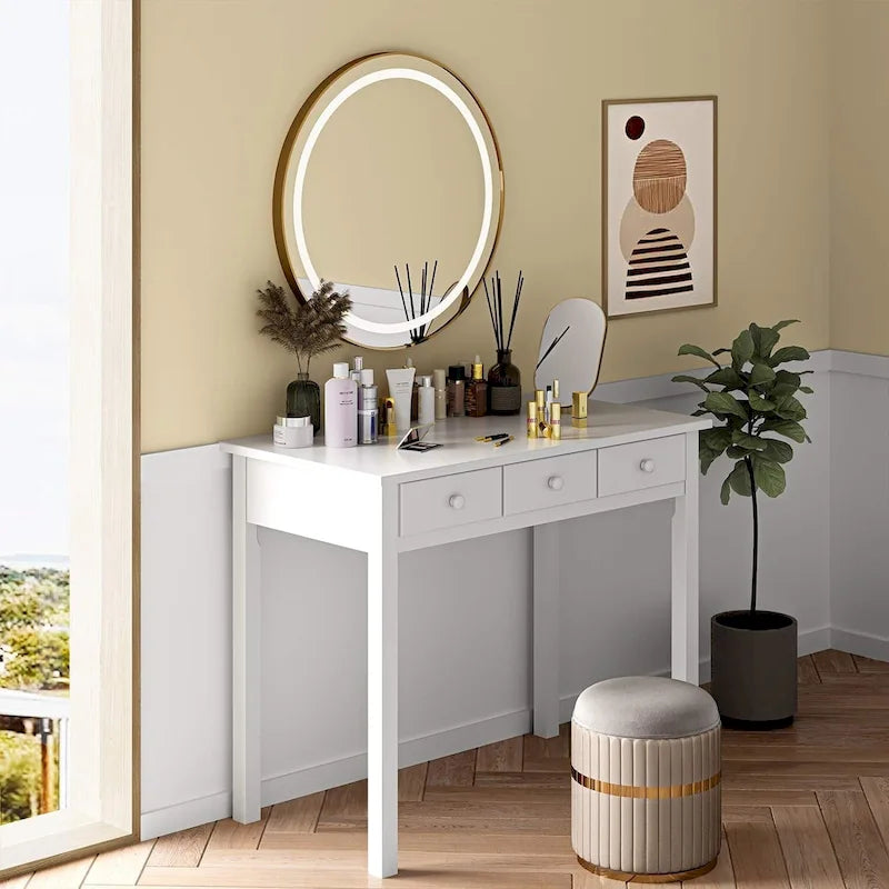 Bureau avec port USB, bureau de bureau à domicile avec 7 tiroirs