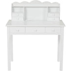 Bureau avec port USB, bureau de bureau à domicile avec 7 tiroirs