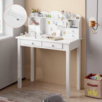 Bureau avec port USB, bureau de bureau à domicile avec 7 tiroirs