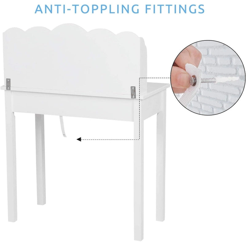 Bureau avec port USB, bureau de bureau à domicile avec 7 tiroirs