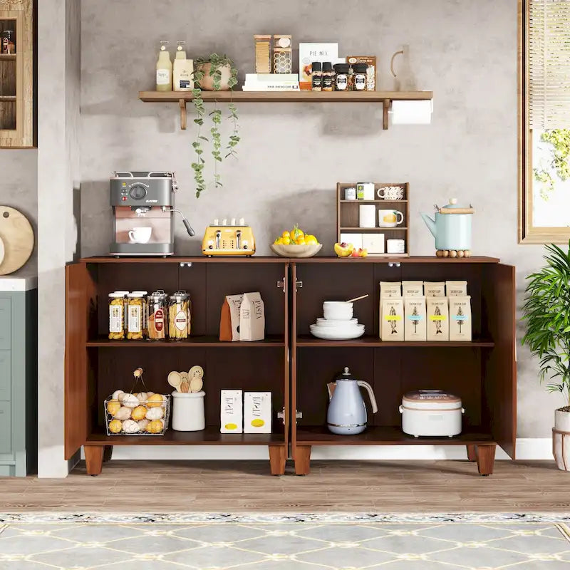Buffet de 140 cm avec rangement pour cuisine et salle à manger