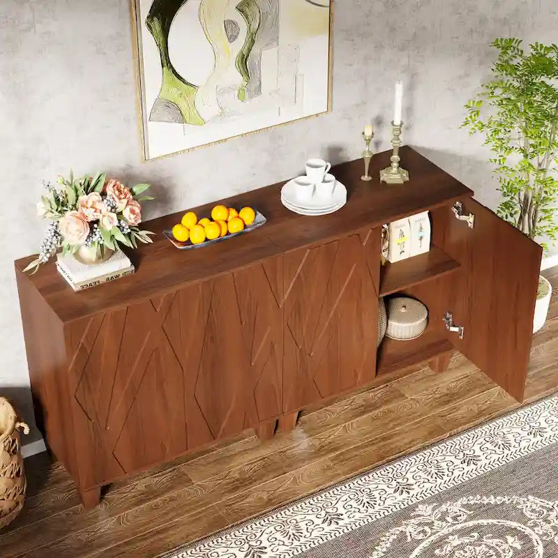 Buffet de 140 cm avec rangement pour cuisine et salle à manger