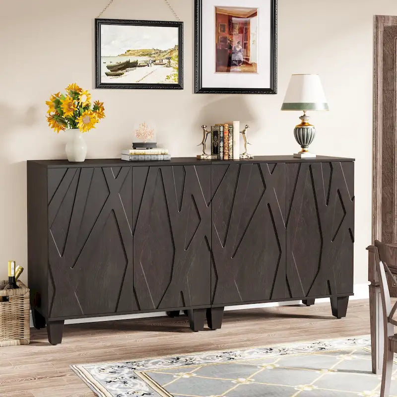 Buffet de 140 cm avec rangement pour cuisine et salle à manger