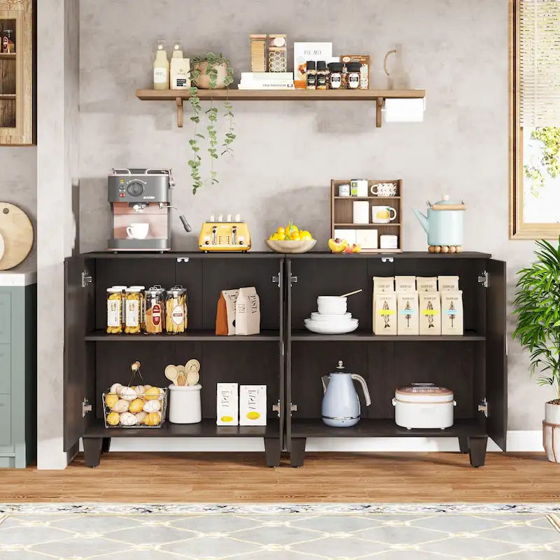 Buffet de 140 cm avec rangement pour cuisine et salle à manger