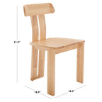 SAFAVIEH Chaise de salle à manger en bois Twila - 19 L x 19 P x 32 H - 19 L x 19 P x 32 H