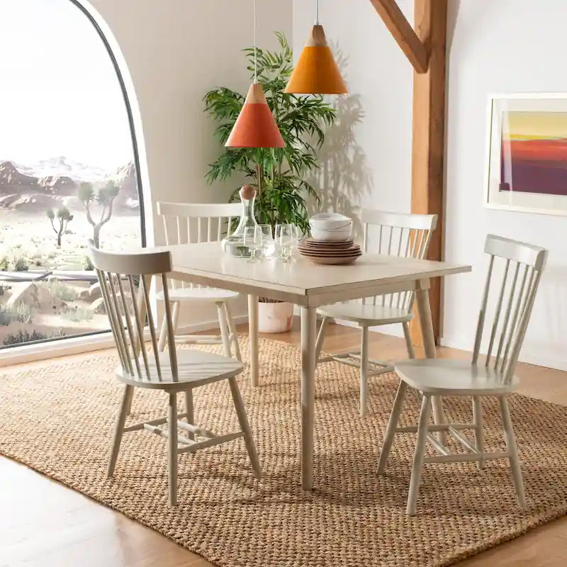 Chaises de salle à manger SAFAVIEH Suhair Spindle style ferme (lot de 2) - 52 x 53 x 91 cm - 53 cm (L) x 53 cm (P) x 91 cm (H)