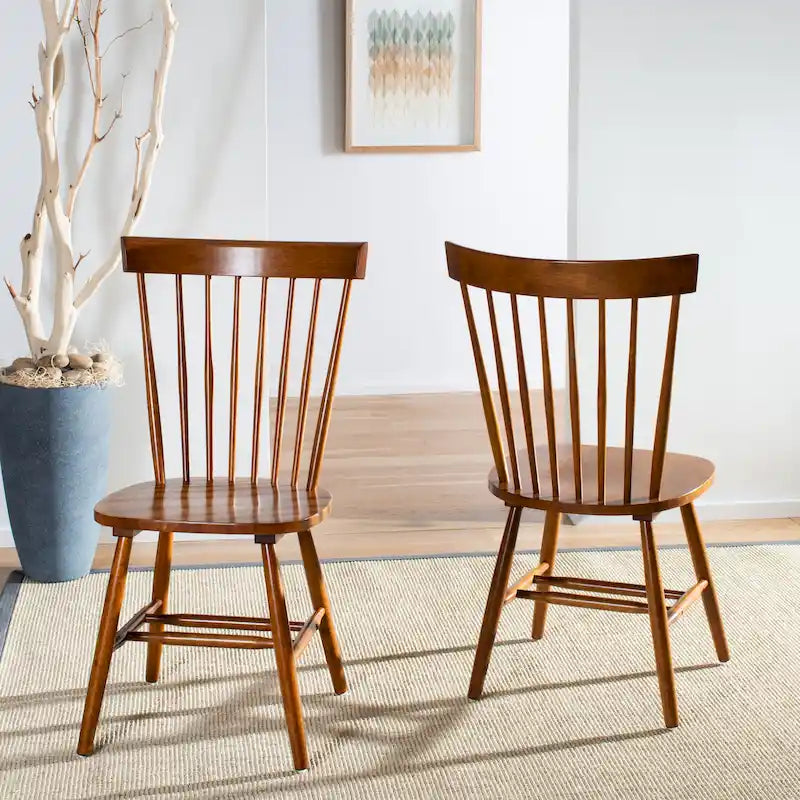 Chaises de salle à manger SAFAVIEH Suhair Spindle style ferme (lot de 2) - 52 x 53 x 91 cm - 53 cm (L) x 53 cm (P) x 91 cm (H)