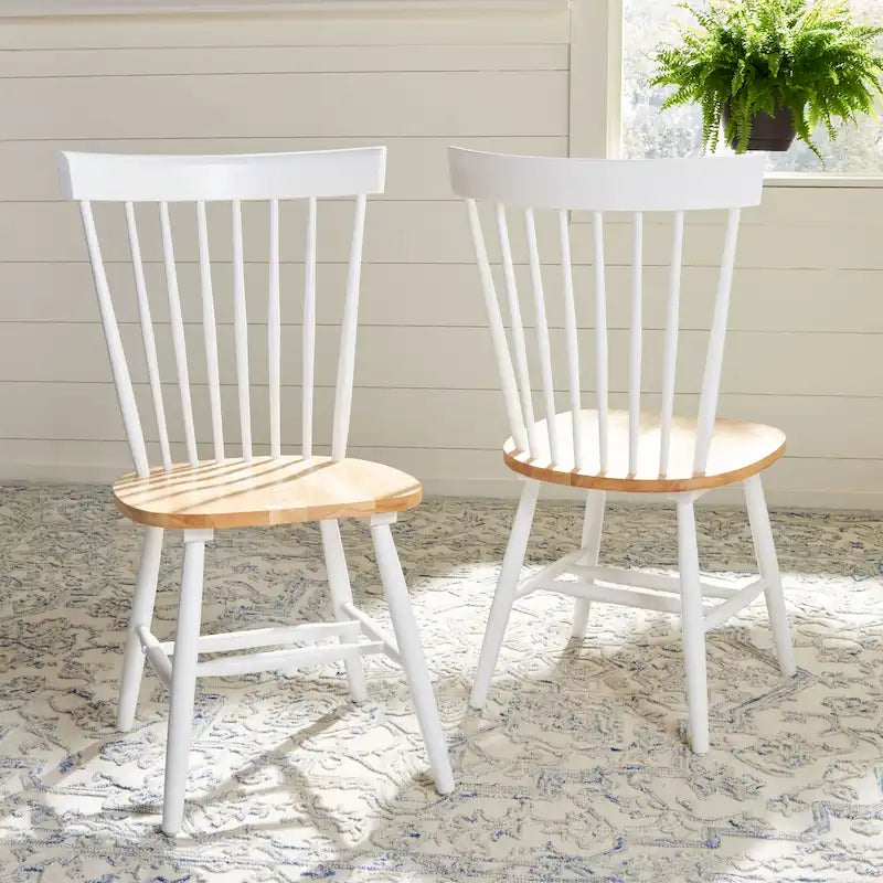 Chaises de salle à manger SAFAVIEH Suhair Spindle style ferme (lot de 2) - 52 x 53 x 91 cm - 53 cm (L) x 53 cm (P) x 91 cm (H)