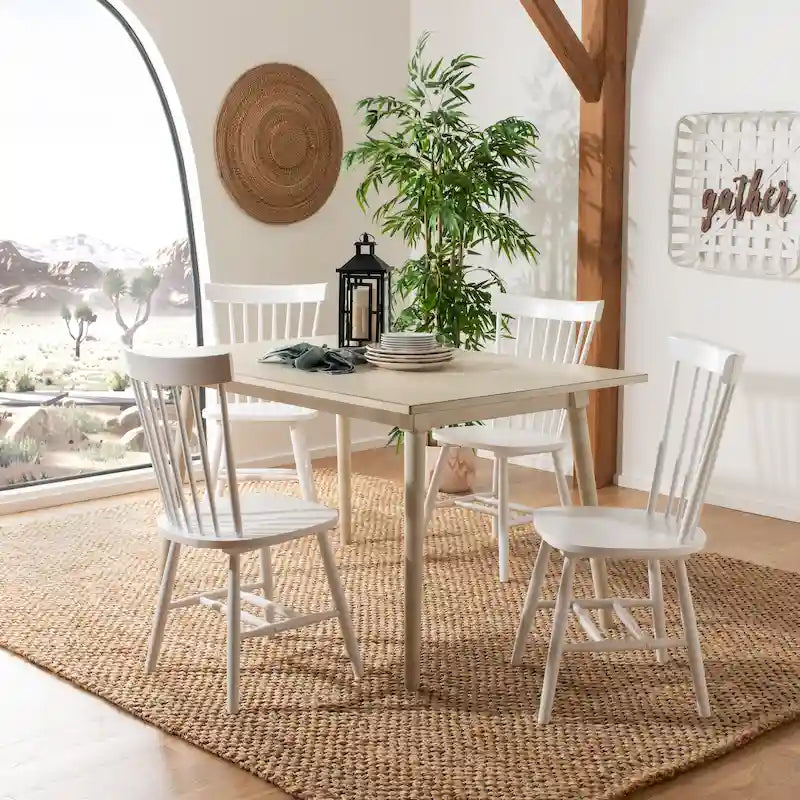 Chaises de salle à manger SAFAVIEH Suhair Spindle style ferme (lot de 2) - 52 x 53 x 91 cm - 53 cm (L) x 53 cm (P) x 91 cm (H)