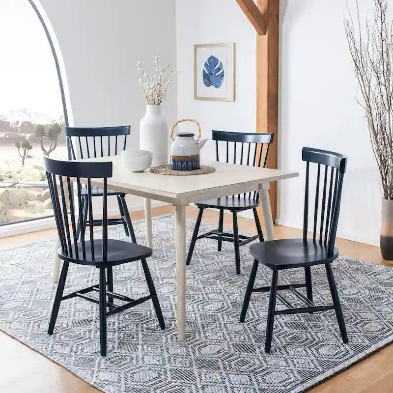 Chaises de salle à manger SAFAVIEH Suhair Spindle style ferme (lot de 2) - 52 x 53 x 91 cm - 53 cm (L) x 53 cm (P) x 91 cm (H)