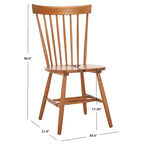 Chaises de salle à manger SAFAVIEH Suhair Spindle style ferme (lot de 2) - 52 x 53 x 91 cm - 53 cm (L) x 53 cm (P) x 91 cm (H)