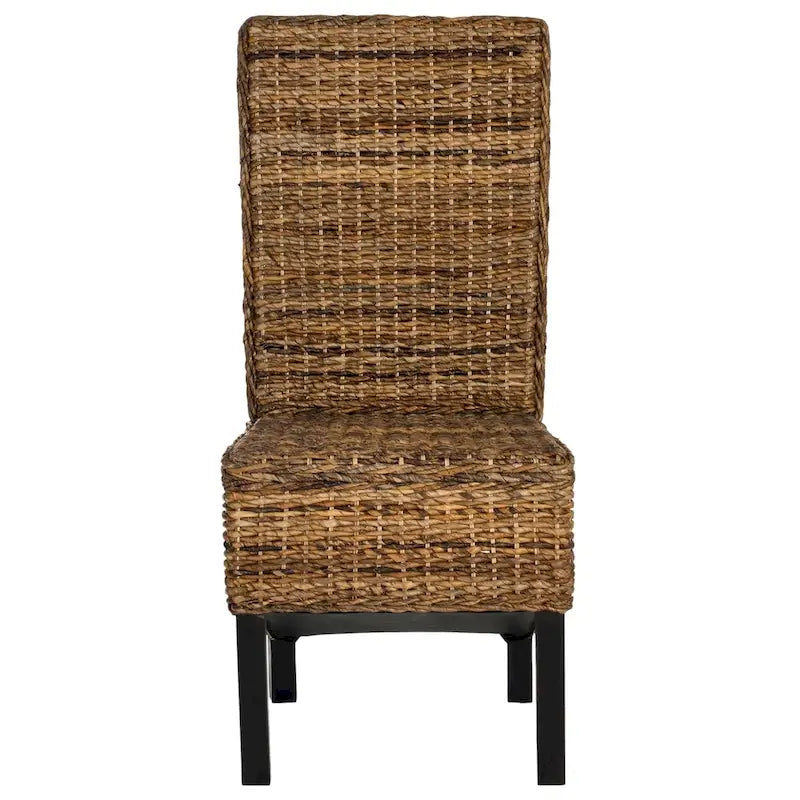 Chaises de salle à manger SAFAVIEH Candy en osier naturel (lot de 2) - 48 cm L x 56 cm P x 104 cm H
