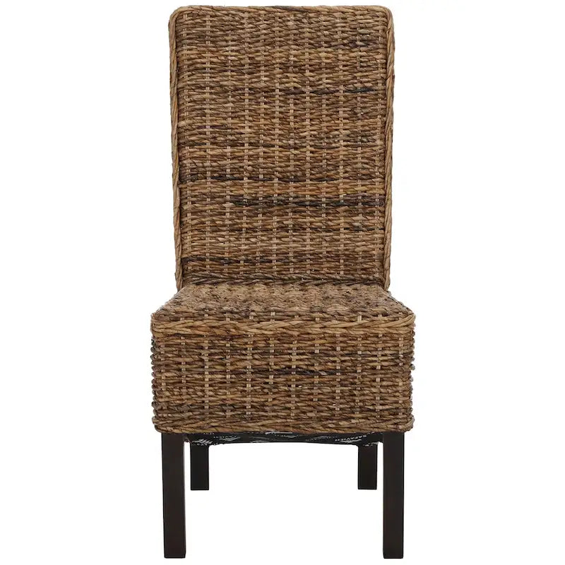 Chaises de salle à manger SAFAVIEH Candy en osier naturel (lot de 2) - 48 cm L x 56 cm P x 104 cm H