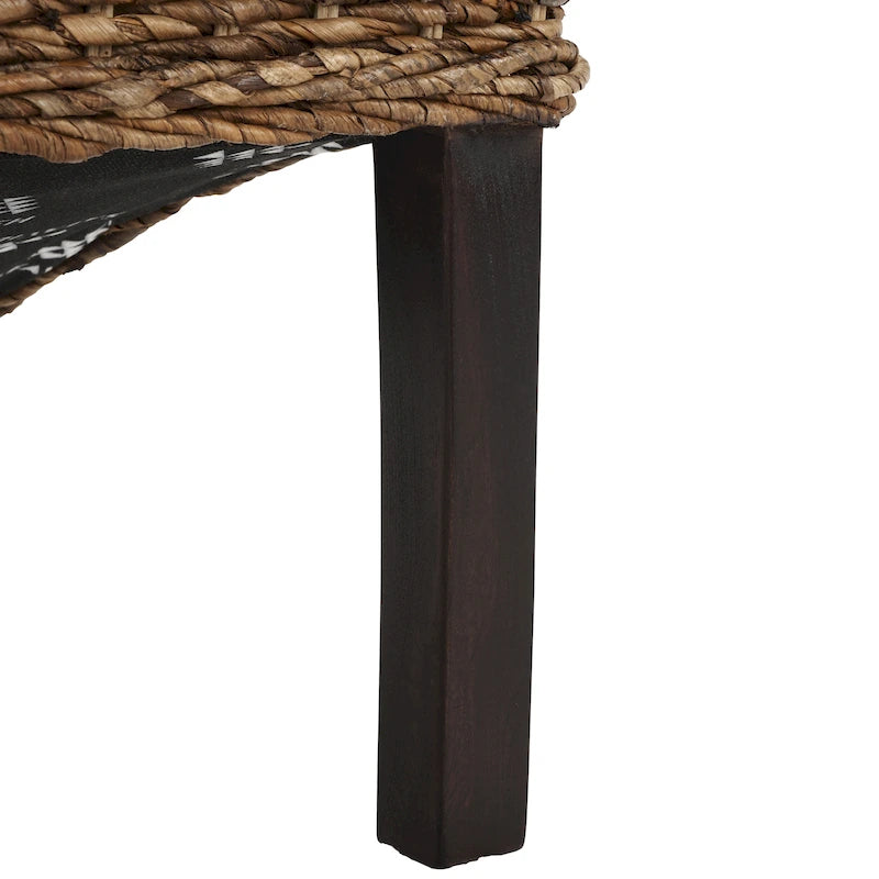 Chaises de salle à manger SAFAVIEH Candy en osier naturel (lot de 2) - 48 cm L x 56 cm P x 104 cm H