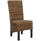 Chaises de salle à manger SAFAVIEH Candy en osier naturel (lot de 2) - 48 cm L x 56 cm P x 104 cm H