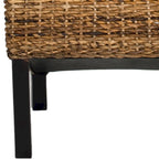 Chaises de salle à manger SAFAVIEH Candy en osier naturel (lot de 2) - 48 cm L x 56 cm P x 104 cm H