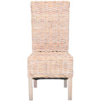 Chaises de salle à manger SAFAVIEH Candy en osier naturel (lot de 2) - 48 cm L x 56 cm P x 104 cm H
