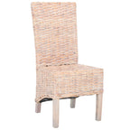 Chaises de salle à manger SAFAVIEH Candy en osier naturel (lot de 2) - 48 cm L x 56 cm P x 104 cm H