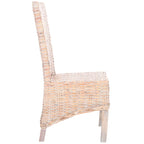 Chaises de salle à manger SAFAVIEH Candy en osier naturel (lot de 2) - 48 cm L x 56 cm P x 104 cm H