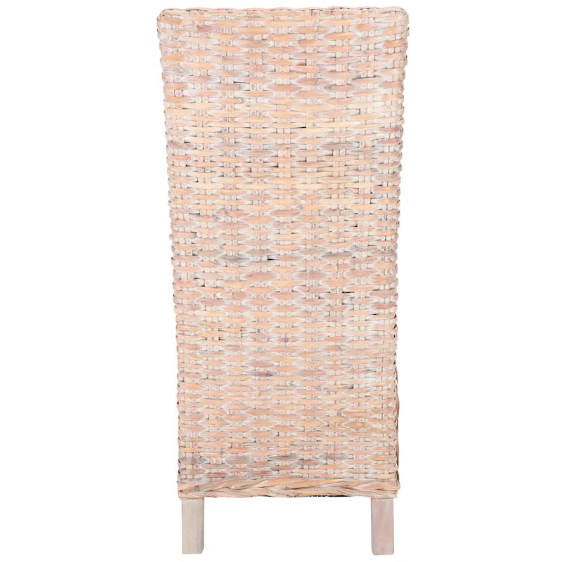 Chaises de salle à manger SAFAVIEH Candy en osier naturel (lot de 2) - 48 cm L x 56 cm P x 104 cm H