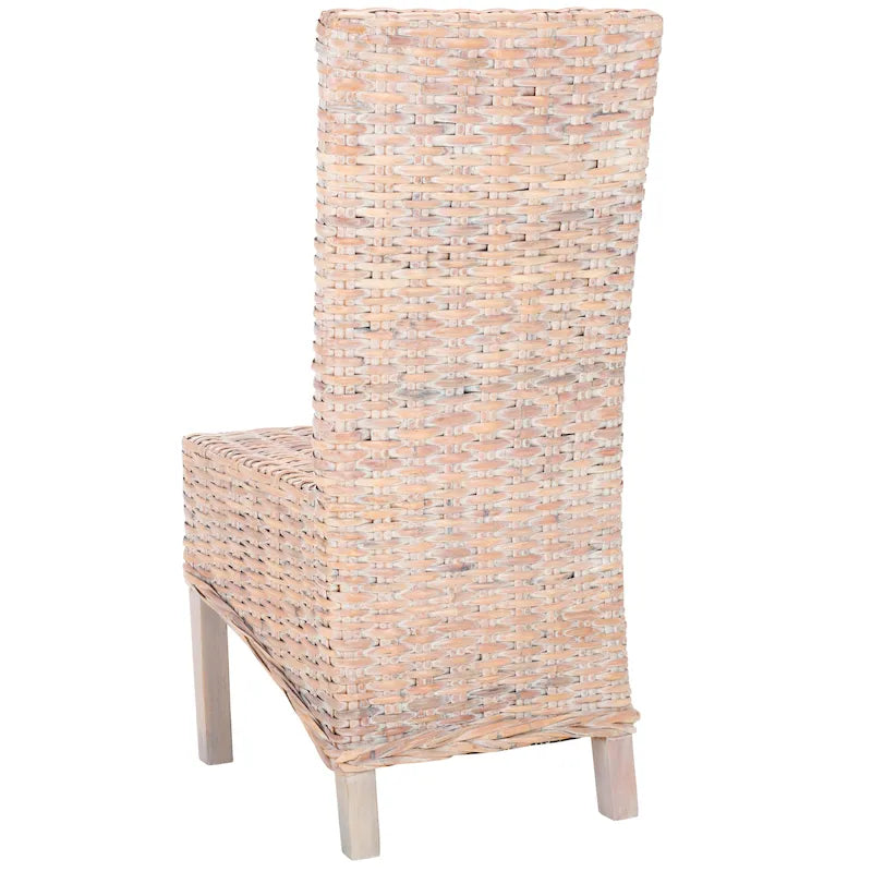 Chaises de salle à manger SAFAVIEH Candy en osier naturel (lot de 2) - 48 cm L x 56 cm P x 104 cm H