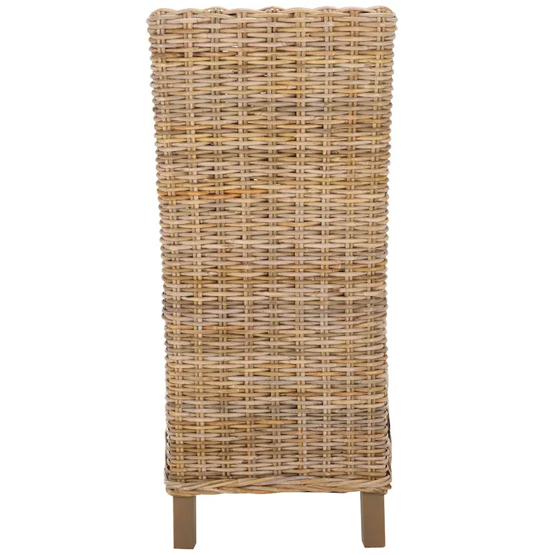 Chaises de salle à manger SAFAVIEH Candy en osier naturel (lot de 2) - 48 cm L x 56 cm P x 104 cm H