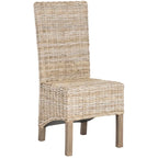 Chaises de salle à manger SAFAVIEH Candy en osier naturel (lot de 2) - 48 cm L x 56 cm P x 104 cm H