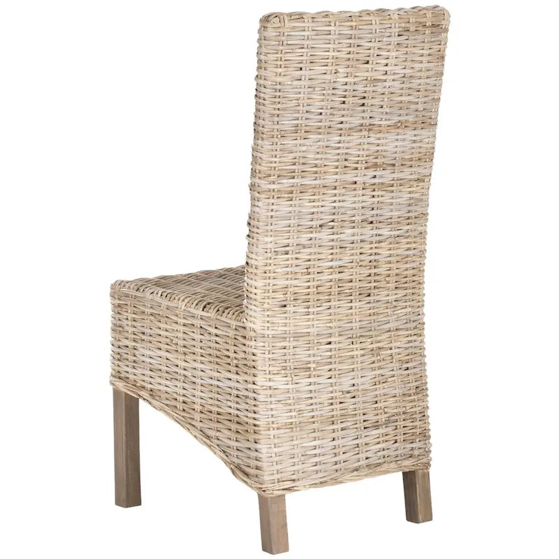 Chaises de salle à manger SAFAVIEH Candy en osier naturel (lot de 2) - 48 cm L x 56 cm P x 104 cm H