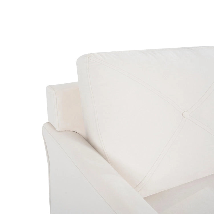 Canapé capitonné Raelynn - Canapé moderne et abordable en microfibre pour petits espaces, salon, chambre