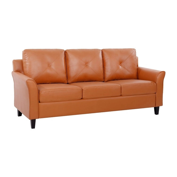 Canapé capitonné Raelynn - Canapé moderne et abordable en microfibre pour petits espaces, salon, chambre