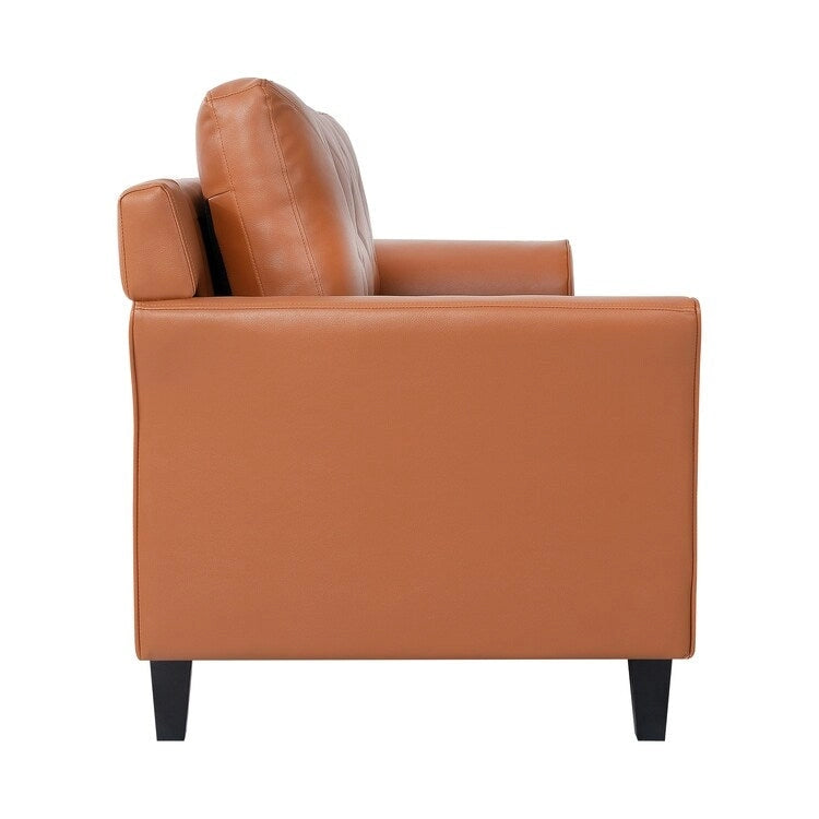 Canapé capitonné Raelynn - Canapé moderne et abordable en microfibre pour petits espaces, salon, chambre