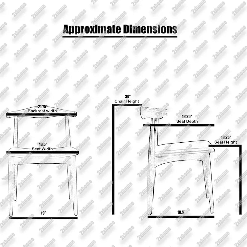 Chaises de salle à manger en bois massif naturel, assise rembourrée en similicuir ou en tissu beige et structure en chêne