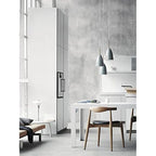 Chaises de salle à manger en bois massif naturel, assise rembourrée en similicuir ou en tissu beige et structure en chêne
