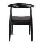 Chaises de salle à manger en bois massif naturel, assise rembourrée en similicuir ou en tissu beige et structure en chêne