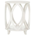 SAFAVIEH Table d'appoint en cuir - 20Lx20Px25H