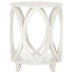 SAFAVIEH Table d'appoint en cuir - 20Lx20Px25H
