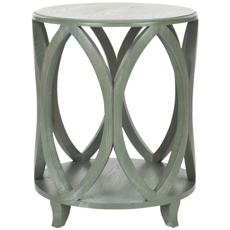 SAFAVIEH Table d'appoint en cuir - 20Lx20Px25H